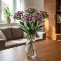 Bartnelke Künstliche Blume Lila Weiß Nelke 52cm | Floristik21.de