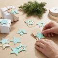 Deko Sterne zum Basteln Mint Selbstklebend Moosgummi 4cm 36St | Floristik21.de