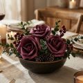 Foam-Rose Ø10cm Mauve 8 St | Floristik21.de