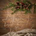 Adventsdeko, Weihnachtsdeko Stern, Dekostern Jute B20cm 5 St | Floristik21.de