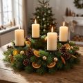 Adventskranz Kerzenhalter Metall Schwarz Matt Ø8cm 4er-Set | Floristik21.de