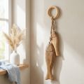 Fische aus Mangoholz Holzfisch zum Hängen Natur 10/15cm | Floristik21.de