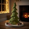 Künstlicher Weihnachtsbaum Tannenbaum Tanne Grün beflockt 45cm | Floristik21.de