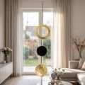 Metall Hängedekoration Kreise und Ringe 80cm für Fensterdekoration | Floristik21.de