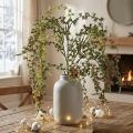 Deko Zweig Lärche mit Zapfen, Grün, Winterdeko 93cm, verschneit, künstlicher Weihnachtszweig | Floristik21.de