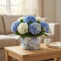 Übertopf Hortensien Blumenschale rund Kunststoff Ø21cm H11cm | Floristik21.de