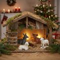 Weihnachtskrippe Krippentiere Set mit 4 Figuren | Floristik21.de
