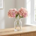 Künstliche Hortensie Pastellrosa 58cm – Dekorative Kunstblume für stilvolle Arrangements 2St | Floristik21.de
