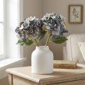 Kunstblumen Blaue Hortensie Groß Ø15cm L58cm 2St für stilvolle Dekorationen | Floristik21.de