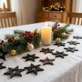 Holzsterne Deko Streudeko Weihnachten Schwarz H4cm 72 St | Floristik21.de