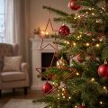 Deko Sterne Weihnachten Glitter Rot 18cm 8 Stück - Weihnachtsbaum-Anhänger und Fensterdeko | Floristik21.de