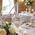 Glasherz Hängedeko zum Befüllen 7x10cm klar 2er Set für Hochzeit & Event | Floristik21.de