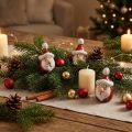 Keramik Weihnachtsmann Figur, Rot, 7cm – Festliche Weihnachtsdekoration – 6 St | Floristik21.de