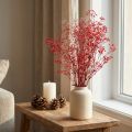 Gypsophila Trockenblumen Rot 50cm 55g für festliche Deko und Events | Floristik21.de