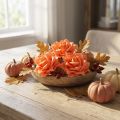 Foam Rosen Orange Ø15cm 4St | Floristik21.de