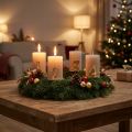 Kerzenpin Zahlen 1–4 Set 4 cm Metall Gold Advent | Floristik21.de