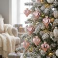 Baumschmuck Herz Rosa aus Glas 3cm 20 St | Floristik21.de
