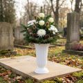Einstellvase Lilia weiß Ø23cm 1 St | Floristik21.de