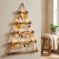 Geflammter Weihnachtsbaum aus Holz – Wanddeko 50×65 cm | Floristik21.de