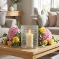 Windlicht Glas, Blumenvase, Glasvase rund Ø11,5cm H13,5cm | Floristik21.de