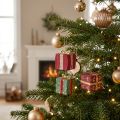 Weihnachtsdeko Pappmaschee Geschenk Anhänger 6cm 3St | Floristik21.de