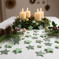 Streudeko Weihnachten Sterne Streusterne Grün Ø4/5cm 40 St | Floristik21.de