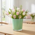 Glastopf Ø11,5cm H10,8cm Mintgrün | Floristik21.de