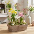 Blumenstecker Hase aus Holz 9cm 12 St | Floristik21.de