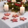 Holzsterne Deko Weihnachtsdeko Sterne Pink Glanz Ø5cm 8 St | Floristik21.de