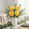Foam Rose Gelb Ø15cm 4 St | Floristik21.de