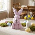 Hasenbüste Denkender Hase Lila Hell Deko Ostern 16,5×13×27cm | Floristik21.de