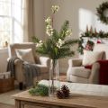 Schneebeere K&uuml;nstlich - Deko-Zweig Winterlich &amp; Festlich - L74cm | Floristik21.de