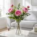 Pfingstrosen Langstielige Künstliche Blumen Pink 70cm 3St - Dekoration & Event Floral | Floristik21.de