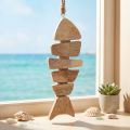 Holzfisch Hängedeko Maritim Natur Jute Wanddeko 27cm | Floristik21.de
