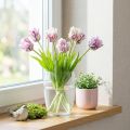Tulpen künstlich Papageientulpen Lila Strauß Real-Touch Dekoration 40cm | Floristik21.de