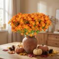 Kunstblumen Kamille Orange 27cm 3er-Bund - Hochwertige Deko für saisonale Arrangements | Floristik21.de