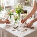 Holzschmetterling Weiß/Natur 3cm - 4,5cm 48 St | Floristik21.de
