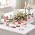 Engel aus Holz zum Streuen Pink, Rosa, Weiß 4cm 72 St | Floristik21.de