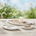 Deko Tablett Holz Fisch Weiß Natur Set 30/40/50cm für Floristen | Floristik21.de