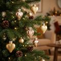 Weihnachtsdeko Christbaumschmuck Goldene Herzen 3cm 24 St | Floristik21.de