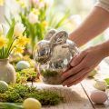 Hase Silber Antik H14,5cm | Floristik21.de