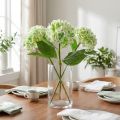 Hortensie künstlich Grün, Weiß 68cm | Floristik21.de