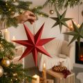 Weihnachtsstern aus Papier mit Jute für stimmungsvolle Dekoration | Floristik21.de
