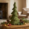Deko Tanne Tannenbaum beflockt Weihnachtsbaum Grün 60cm | Floristik21.de