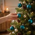 Christbaumkugeln Glas 4cm Blau Matt und Glänzend 24 Stück Innenbereich | Floristik21.de