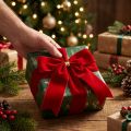 Samtschleife Schleife Rot 5,5cm breit Weihnachtsschleife outdoor-geeignet 18×18cm 2St | Floristik21.de