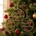 Dekohänger Weihnachten Frohe Weihnachten Ø10,5cm 3St | Floristik21.de