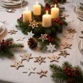 Streudeko Weihnachten Holzsterne Weiß/Natur Ø4cm 72 St | Floristik21.de