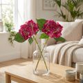 Künstliche Hortensienzweige Pink Blumendeko 43cm 2St | Floristik21.de
