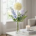 Künstlicher Allium Creme Weiß Zierlauch Ø18cm L90cm Dekoblume | Floristik21.de